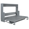 TIRAMISUBEST Full/Queen Size Murphy Bed Wall Bed with Hydraulic Lift & Desk Design, Foldable Space Saving Murphy Cabinet Bed for Guestroom - 4 of 4