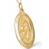 Pompeii3 14k Yellow Gold St. Anthony Medal Pendant 1" Tall 2.5 Grams - 2 of 3