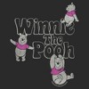 Junior's Winnie the Pooh Distressed Bear Poses Sweatshirt - image 2 of 2