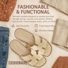 CUSHIONAIRE Voyage Cutout Strap Slides for Women, Slip On Summer Flats, Trendy Footwear, Comfortable Vacation Style Sandals for Women - 4 of 4