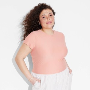 Women's Slim Fit Short Sleeve Perfect T-Shirt - Wild Fable™ - 1 of 3