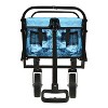 Vynxaria Colorful Collapsible Foldable Wagon Cart with Strapping System ¨C All-Terrain for Camping, Beach, Shopping - 3 of 4