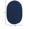 Colonial Mills Port Royale Braided Rug, Turquoise 9x9, Round Shape - 3 of 4
