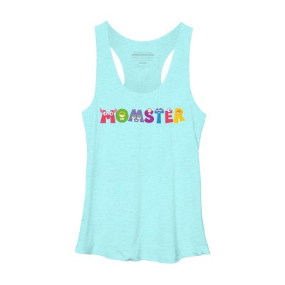 Women's Design By Humans Cute Momster Cartoon Monster By averilshop Racerback Tank Top