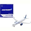 Airbus A321neo Commercial Aircraft "United Airlines" White with Blue Tail 1/400 Diecast Model Airplane by GeminiJets - 4 of 4