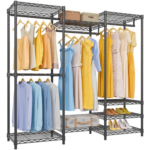 Vipek V30 Garment Rack Heavy Duty Freestanding Clothing Rack, Metal Clothes  Rack Portable Wardrobe Closet System, White : Target