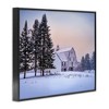Stupell Industries Winter Farmhouse Snow Landscape Framed Giclee Art - 2 of 4