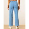 Allegra K Women's High Waist Casual Distressed Long Denim Pants - 4 of 4