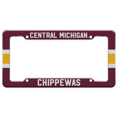 Central Michigan University Stripe License Plate Tag Frame