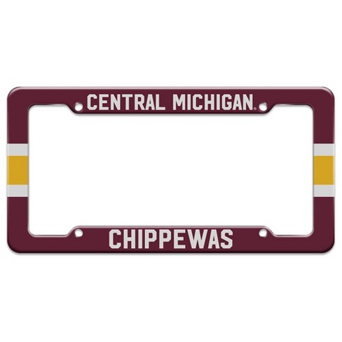 Central Michigan University Stripe License Plate Tag Frame - image 1 of 4