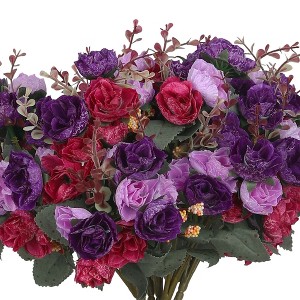 REGALWOVEN Silk Wedding Home Decor Artificial Rose Flowers 10.6" 6 Pcs - 1 of 4