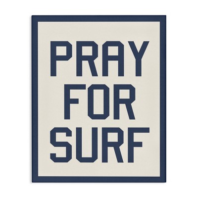 Stupell Industries Pray for Surf Phrase, 16" x 20"