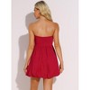 INSPIRE CHIC Women's Strapless Sleeveless Off Shoulder Side Zip Party Mini A-Line Dress - 3 of 4