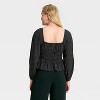Women's Long Sleeve Ruched Top - A New Day™ - 2 of 3