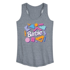Women's - Barbie - Retro Shapes Graphic Racerback Tank - 1 of 4
