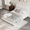 Kids Platform Bed with Upholstered Boucle Headboard, Low-Profile, Wood Slats, Noise-Free, No Box Spring Needed, Easy Assembly - 4 of 4