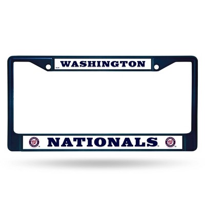 MLB Washington Nationals Colored Chrome License Plate Frame