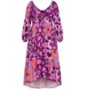 Women's Plus Size Gracie Print Dress - amethyst | CITY CHIC - image 4 of 4