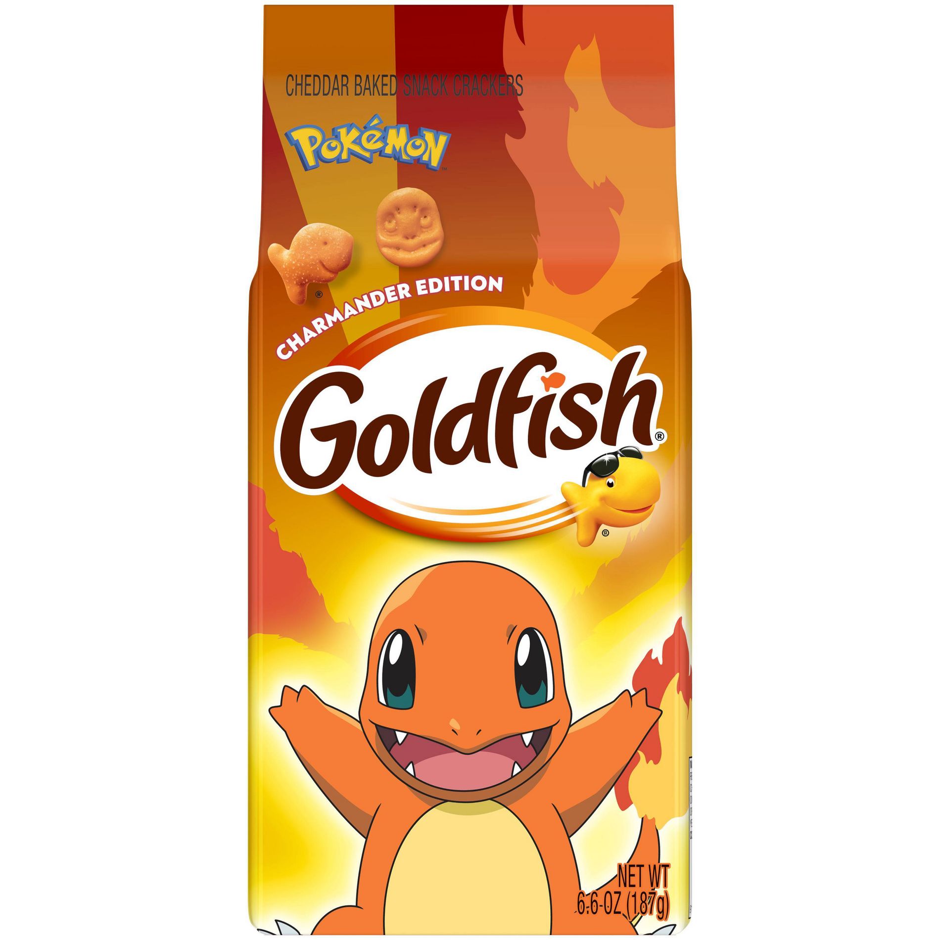 Goldfish Limited Edition Charmander Cheddar Crackers - 6.6oz
