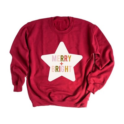 Simply Sage Market Women's Graphic Sweatshirt Merry and Bright Star