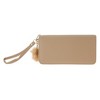 Unique Bargains W-Shaped Corrugated Plush Ball Zipper Coin Purse Wallet 1 Pc - 4 of 4
