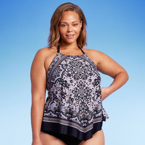 Women's High Neck Tankini Top - Kona Sol™ Multi 3x : Target