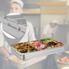 6 Pack Full Size Food Pan, Deep Commercial Catering Hotel Pans with Handles, NSF Certified, Stainless Steel Anti-Jamming Steam Table Pan - 3 of 4