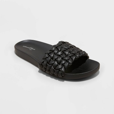 Women's Renae Slide Sandals - Universal Thread™ Black 8.5 : Target
