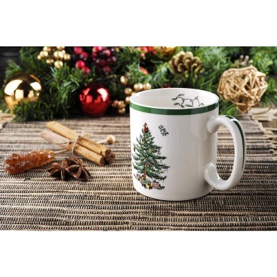 Spode Christmas Tree 4-Piece Earthenware Dinnerware Set