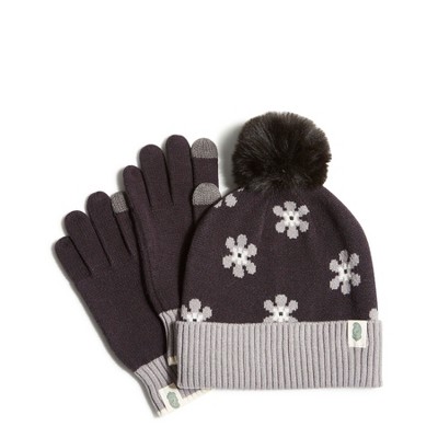 Vera Bradley Women's Outlet Soft Knit Hat and Glove Set