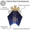 Big Dot of Happiness Starry Skies - Table Decorations - Gold Celestial Party Fold and Flare Centerpieces - 10 Count - 3 of 4