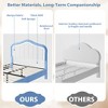 Homhougo Full Upholstered Bed Frame with Storage Drawers, Cute Girls & Boys Bed with Adjustable Headboard Blue - 3 of 4