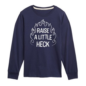 Boys' - Instant Message - Raise A Little Heck Long Sleeve Graphic T-Shirt - 1 of 4