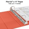 Staples Standard 1" 3-Ring View Binder Orange (26436-CC) 82654 - 3 of 4