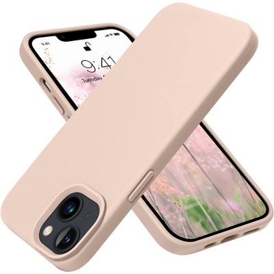 BONGEEK Designed for iPhone 13 Case, Silicone Shockproof Slim Thin Phone Case for iPhone 13 6.1 inch Pink