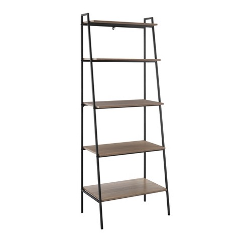72 Pierre Urban 4 Shelf Open Concept Ladder Bookshelf Mocha