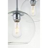Elegant Lighting Baxter 3 Lights Chrome Pendant With Clear Glass - 4 of 4