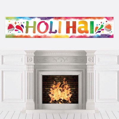 Big Dot of Happiness Holi Hai - Festival of Colors Party Decorations Party Banner