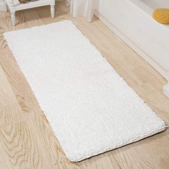 Memory Foam Bathroom Rug (White) - yuemi