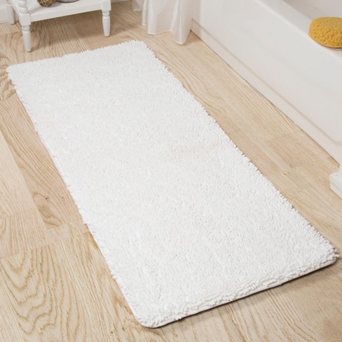 Piccocasa Absorbent Soft Long Washable Non-slip Memory Foam Bath Tub Mat  Floor Runner Rug Blue 24 X 63 : Target