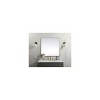 Elegant Lighting Metal Frame Square Mirror 42 inch in Brass - 2 of 4