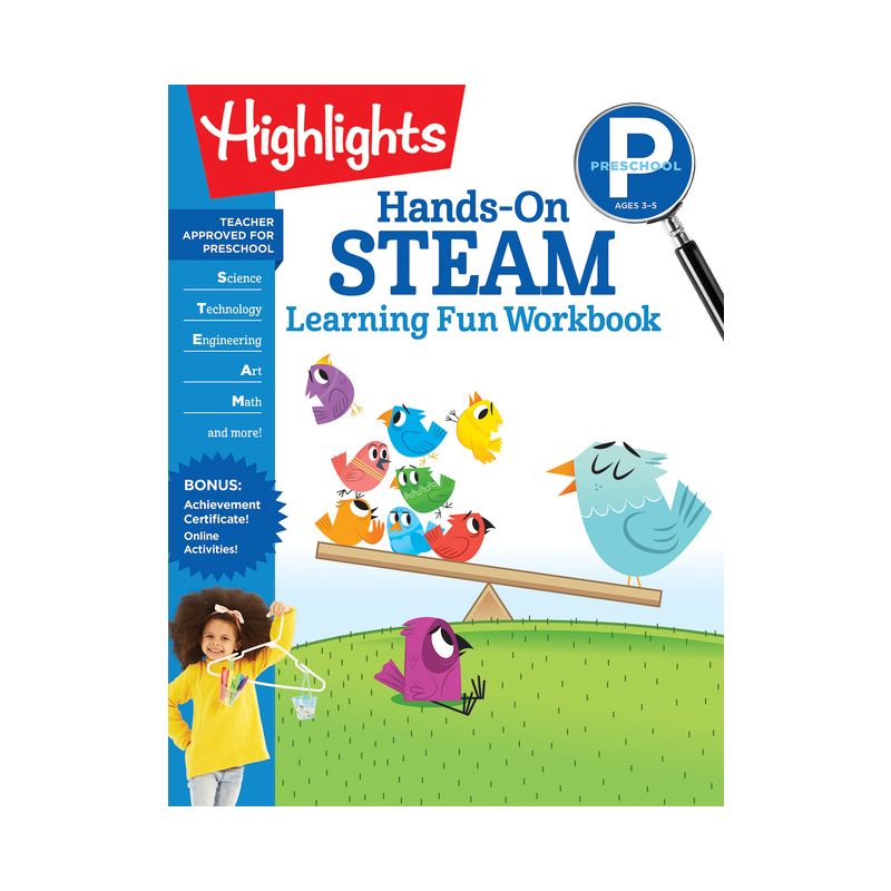 Preschool Hands-On Steam Learning Fun Workbook - (Highlights Learning Fun Workbooks) (Paperback), 1 of 2