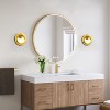 C Cattleya Integrated LED 3CCT Brushed Gold Wall Sconce with Frosted Glass - 4 of 4