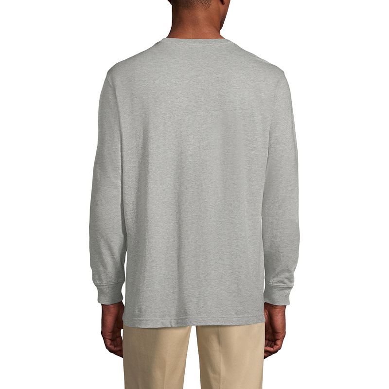 Lands' End School Uniform Men's Long Sleeve Essential T-shirt, 2 of 4