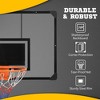RISOKEYS Wall Mounted Basketball Hoop, 45" x 29" Shatter Proof Backboard, Durable Rim and All-Weather Net, for Indoor and Outdoor Use - 3 of 4