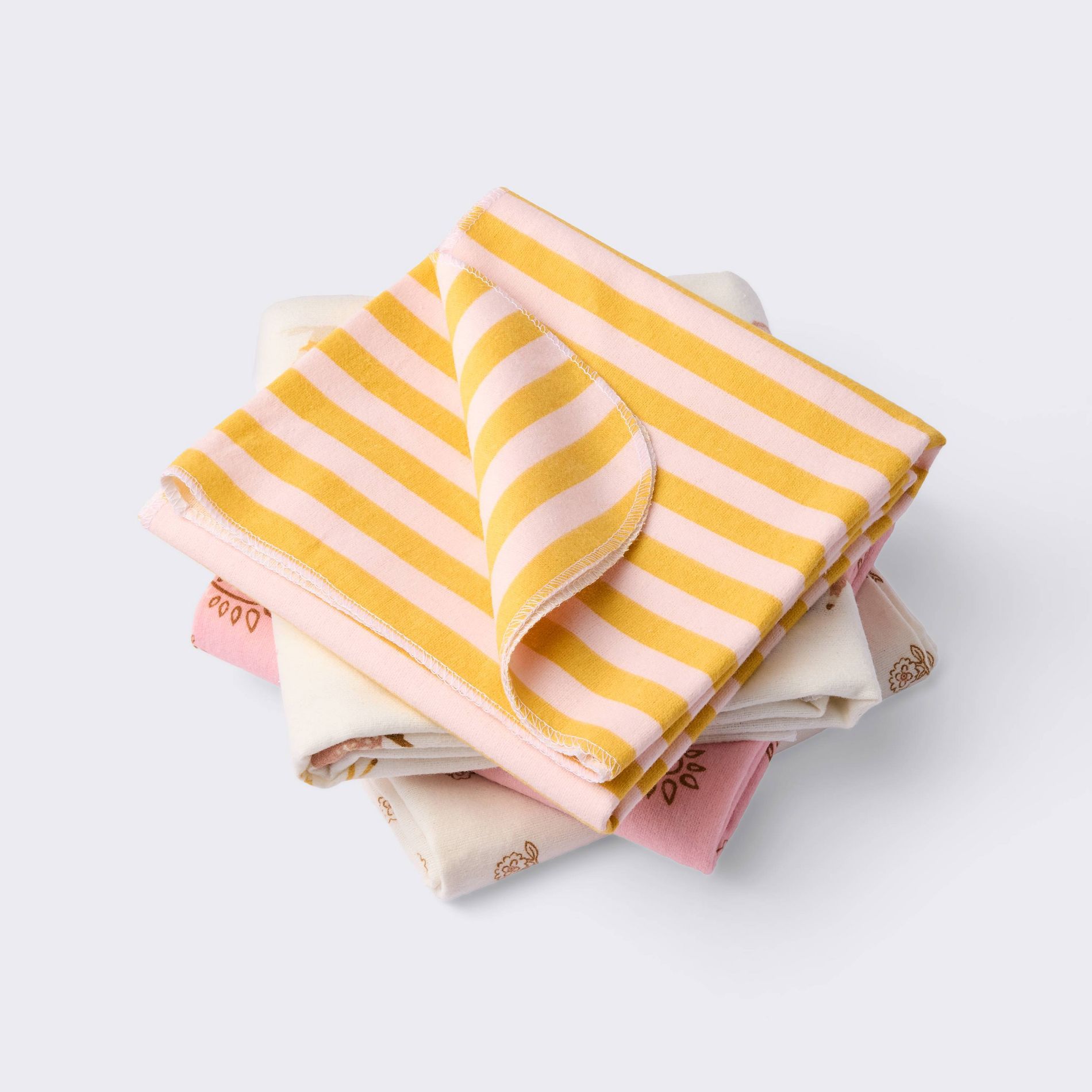 Flannel Baby Blankets - Horses - 4pk - Cloud Island™: Cotton, Animal Theme, 30" x 30"