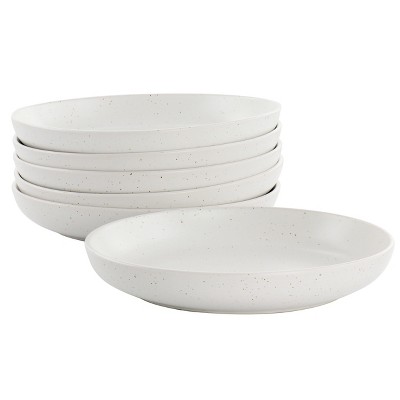 Our Table Landon 6 Piece 7.5 Inch Round Stoneware Bowl Set In Sea Salt ...