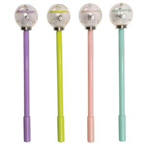 Ball Craze Maze Pens (4 Pack) Black Ink, Spinning Top (Pink, Blue, Green, Lavender) - 1 of 3