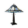 Chloe Lighting CH1T190BM16-TL2 Irwin Tiffany-style 2 Light Mission Table Lamp 16" Shade - 3 of 3