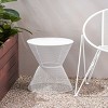 MOEPISY Patio End Table Matte White - 4 of 4